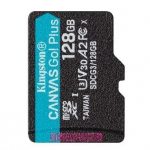 Карта памяти microSDXC Kingston Canvas GO! Plus 128 ГБ, 170MB/s, C10, UHS-I, U3, V30, A2, 4K UHD - фото 1