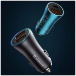 Автомобильное зарядное устройство Baseus Golden Contactor Max Dual Fast Car Charger U+C 60W синий - фото 3
