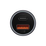 Автомобильное зарядное устройство Baseus Golden Contactor Max Dual Fast Car Charger U+U 60W серый - фото 6