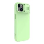 Чехол Nillkin для iPhone 14 CamShield Silky Magnetic Silicone Мятно-зеленый - фото 3