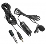 Микрофон BOYA BY-M1, петличный, Jack 3.5mm, черный, двойной всенаправленный - фото 2