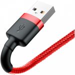 Кабель Baseus cafule Cable USB For lightning 2.4A 1M Red+Red - фото 3
