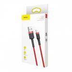 Кабель Baseus cafule Cable USB For lightning 2.4A 1M Red+Red - фото 6