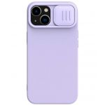 Чехол Nillkin для iPhone 14 CamShield Silky Magnetic Silicone Misty фиолетовый - фото 1