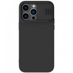 Чехол Nillkin для iPhone 14 Pro Max CamShield Silky Магнитный Силикон Элегантный черный - фото 1