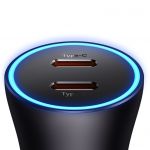 Автомобильное зарядное устройство Baseus Golden Contactor Pro Dual Fast Charger Car Charger 40W, серый - фото 4