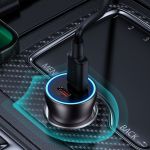 Автомобильное зарядное устройство Baseus Golden Contactor Pro Dual Fast Charger Car Charger 40W, серый - фото 5