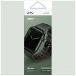 Ремешок Uniq для Apple Watch 49/45/44/42 mm Силиконовый Linus Aerosoft зеленый - фото 2