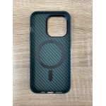 Чехол пластиковый Piblue MagSafe под карбон iPhone 13 Pro Max (темно-зеленый) - фото 2