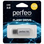 Флеш-накопитель USB 128GB Perfeo C14 Metall 3.0 (серебро) - фото 2