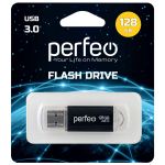Флеш-накопитель USB 128GB Perfeo C14 Metall 3.0 (черный) - фото 2