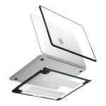 Чехол Uniq для Macbook Air 13 (2022 M2) Venture PC/TPU case Иней/Серый - баннер 3