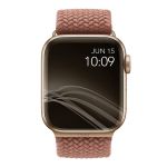 Ремешок Uniq для Apple Watch 41/40/38 mm ASPEN Strap Плетеный розовый - фото 2