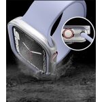 Ремешок Elago для Apple Watch 44/45 mm чехол DUO case Прозрачный/Фиолетовый - фото 2