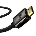 Кабель Baseus High Definition Series HDMI 8K to HDMI 8K Adapter Cable(Zinc alloy) 2m Black - фото 4