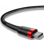 Кабель Baseus cafule Cable USB For Type-C 3A 1M Red+Black - фото 3