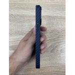 Чехол пластиковый Piblue MagSafe под карбон iPhone 13 Pro Max (темно синий) - фото 3