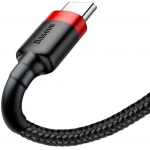 Кабель Baseus cafule Cable USB For Type-C 3A 1M Red+Black - фото 4