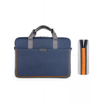 Сумка Uniq для ноутбуков 16" Stockholm Nylon Messenger bag Бездна синяя - фото 5