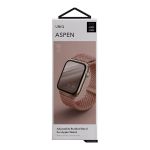 Ремешок Uniq для Apple Watch 45/44/42 mm ASPEN Strap Плетеный розовый - фото 6