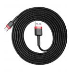 Кабель Baseus cafule Cable USB For Type-C 3A 1M Red+Black - фото 1