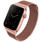 Ремешок Uniq для Apple Watch 41/40/38 mm Dante Strap Сетка стальная Розовое золото - фото 1