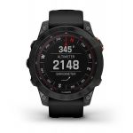 Умные часы Garmin FENIX 7 Solar серый с черным ремешком - фото 9