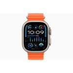 Apple Watch Ultra 2 2023, 49 мм, корпус из титана, ремешок Ocean "оранжевый" - фото 2