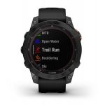 Умные часы Garmin FENIX 7 Solar серый с черным ремешком - фото 10