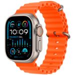Apple Watch Ultra 2 2023, 49 мм, корпус из титана, ремешок Ocean "оранжевый" - фото 1