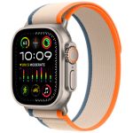 Apple Watch Ultra 2 2023, 49 мм, корпус из титана, ремешок Trail "оранжевый/бежевый" - фото 1