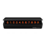 Автодержатель-парковочная карта Xiaomi BCASE TITA Temporary Parking Card для номера телефона, чёрный - фото 1