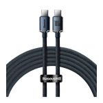 Кабель Baseus Crystal Shine Series Fast Charging Data Cable Type-C to Type-C 100W 2m Black - фото 1