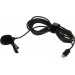 Микрофон проводной петличный для телефона Ritmix RCM-210, 2м, Type-Cмм (черный) - фото 2