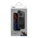 Чехол Uniq для iPhone 15 Air Fender ID (cardslot) Серый - фото 6