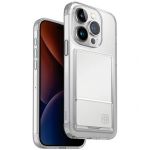 Чехол Uniq для iPhone 15 Pro Air Fender ID (cardslot) Прозрачный - фото 1