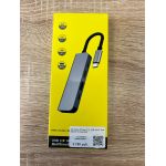 Хаб Perfeo PF-Type-C-12, USB Type-C dock. station 5 в 1 (серебро) - фото 7