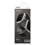 Ремешок Uniq для Apple Watch 49/45/44/42 mm Revix Premium Ed. Кожа/Силикон Угольный/Пепельно-серый - фото 3