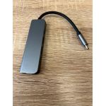 Хаб Perfeo PF-Type-C-12, USB Type-C dock. station 5 в 1 (серебро) - фото 3