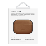 Чехол силиконовый Uniq для Airpods Pro 2 чехол Terra Натуральная кожа с ремешком Ириска Браун - баннер 4