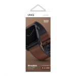 Ремешок Uniq для Apple Watch 49/45/44/42 mm Straden Waterproof Кожа/Силикон Коричневый - фото 4