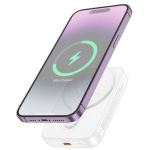 Внешний аккумулятор с беспроводной зарядкой Hoco J117A Esteem, 10000мАч, PD20Вт (белый) - фото 3