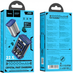 Внешний аккумулятор Hoco J105 Discovery, 10000мАч PD+QC3.0 (синий) - фото 4