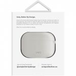 Чехол силиконовый Uniq для Airpods Pro 2 чехол Vencer Силиконовый чехол + карабин и ремешок серый - фото 5