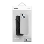 Чехол Uniq для iPhone 15 LINO Мел серый (Magsafe) - фото 7