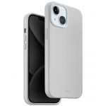 Чехол Uniq для iPhone 15 LINO Мел серый (Magsafe) - фото 1
