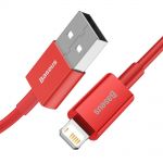 Кабель Baseus Superior Series Fast Charging Data Cable USB to iP 2.4A 1m Red - фото 2