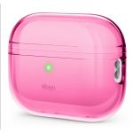 Чехол силиконовый Elago для AirPods Pro 2 Clear case Неоново-ярко-розовый - фото 2