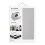 Чехол Uniq для iPad Pro 11 (2022/21) / Air 10.9 (2022/20) ROVUS Magnetic 360 Rotating Detachable серый - фото 7