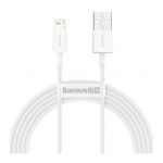 Кабель Baseus Superior Series Fast Charging Data Cable USB to iP 2.4A 2m White - фото 1